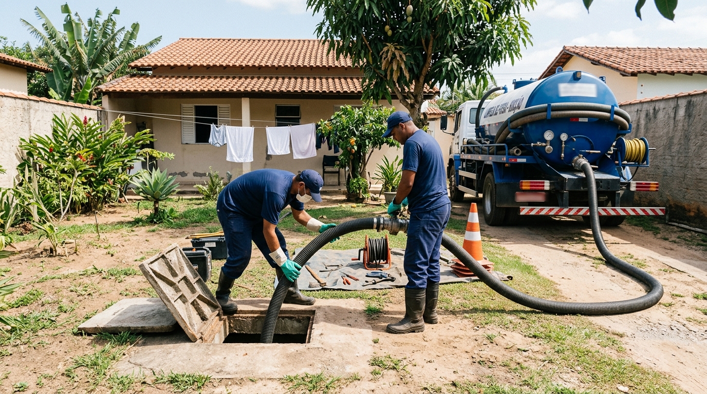 Limpeza de fossa séptica em João Pessoa-PB