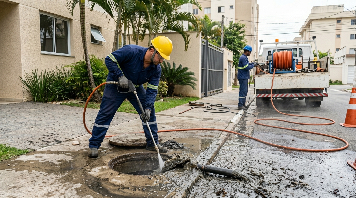 Hidrojateamento com jato de alta pressão em João Pessoa-PB