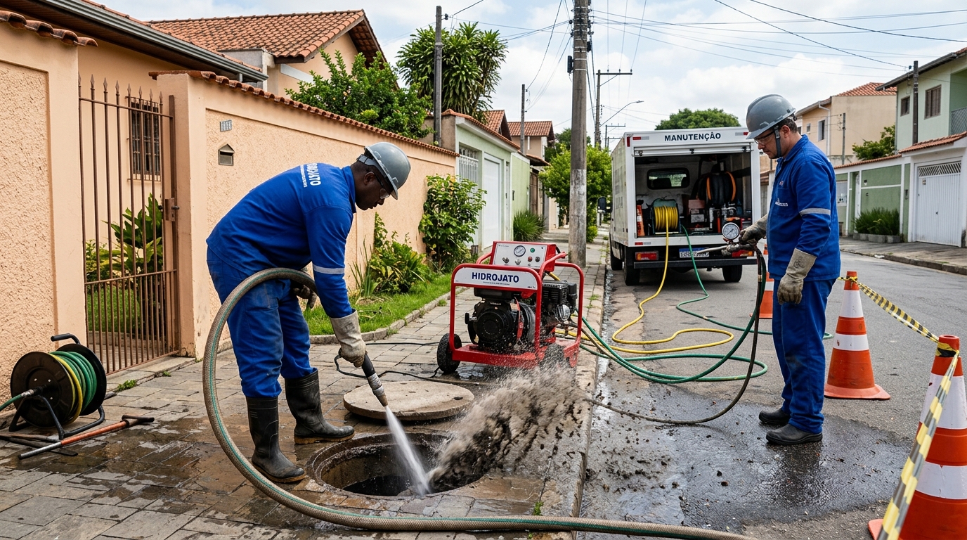 Hidrojateamento residencial em João Pessoa-PB