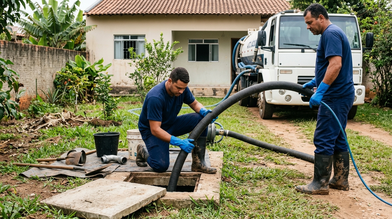 Esgotamento de fossa em João Pessoa-PB