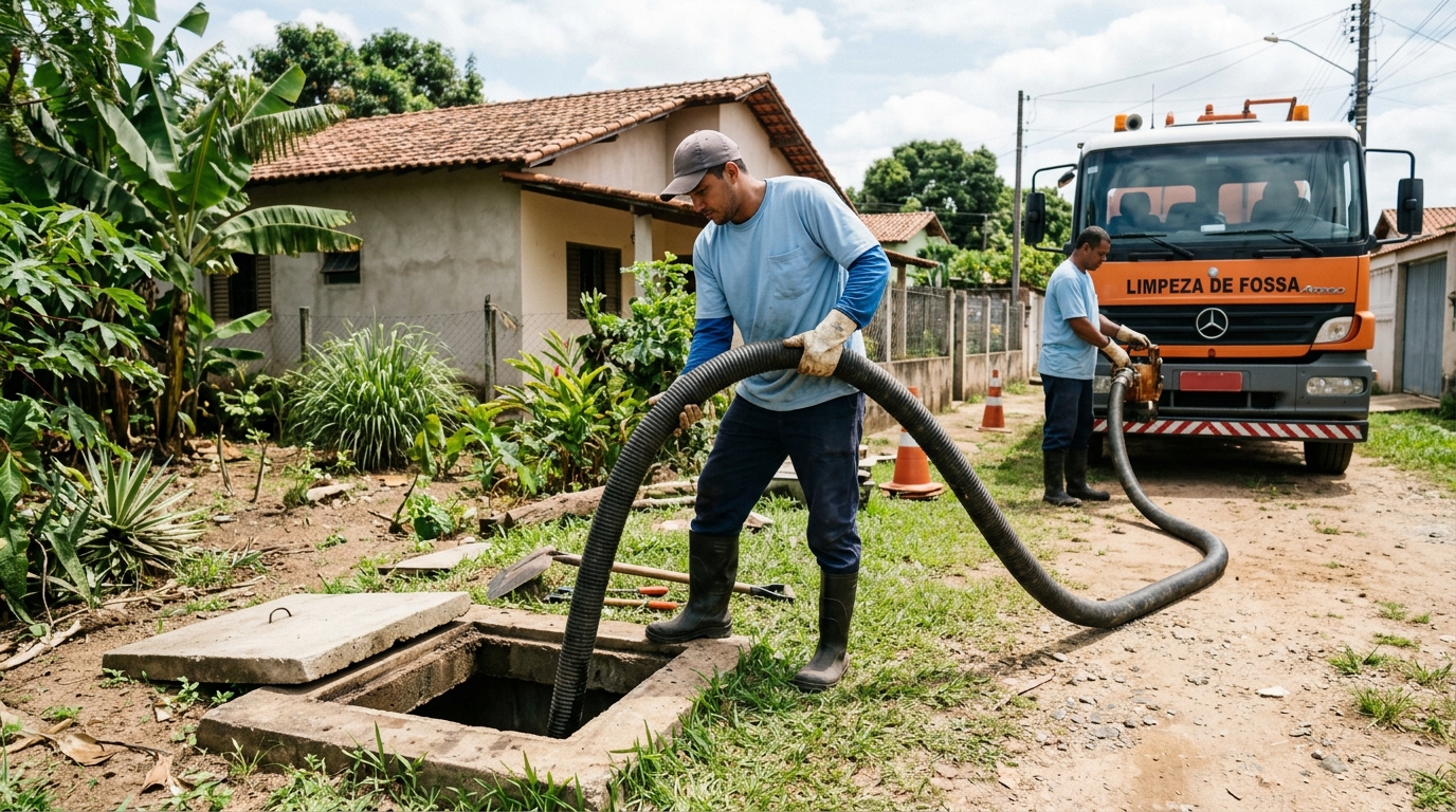 Higienização de fossa residencial em João Pessoa-PB